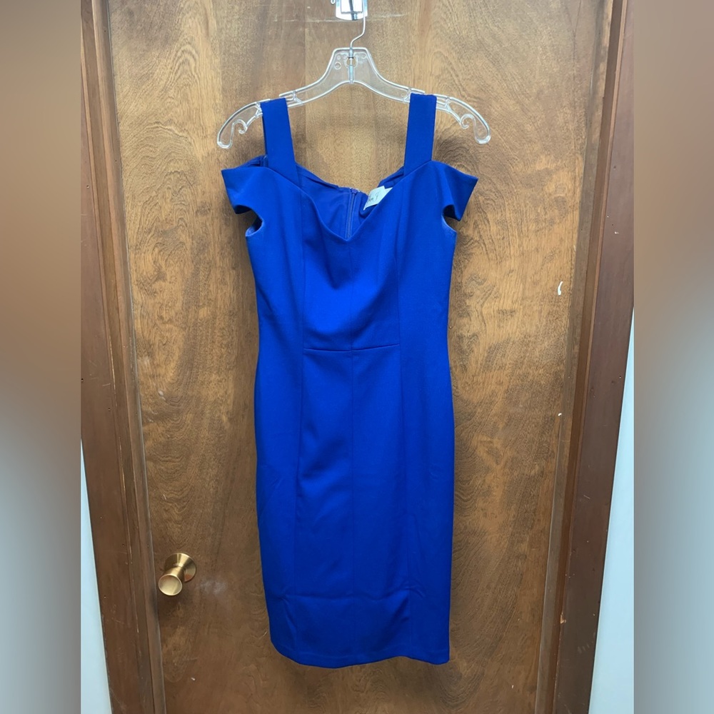 Eliza J blue cocktail dress - size 4 - Picture 4 of 8
